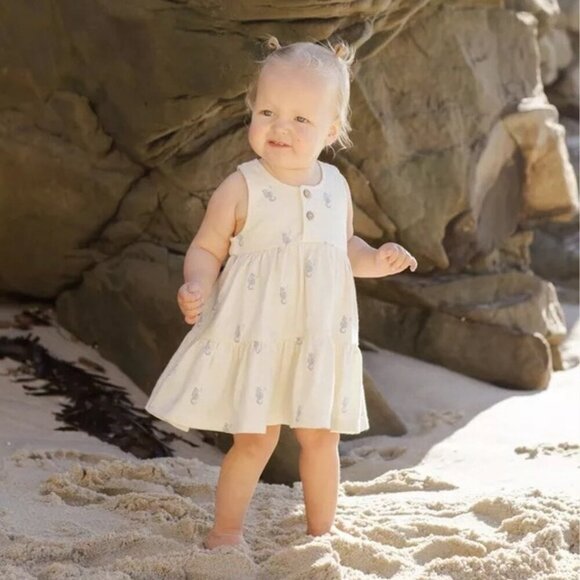 NEW - Rylee + Cru seahorse dress + bloomer set - Picture 2 of 2